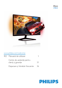 Manual Philips 278G4DHSD Monitor LCD