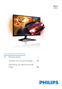 Bruksanvisning Philips 278G4DHSD LCD skärm