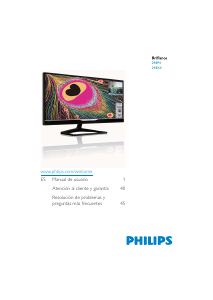 Manual de uso Philips 298X4QJAB Monitor de LCD