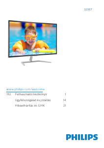 Használati útmutató Philips 323E7QDAB LCD-monitor