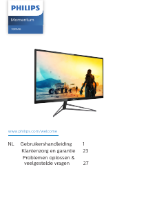 Handleiding Philips 326M6VJRMB LCD monitor