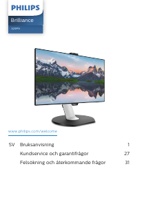 Bruksanvisning Philips 329P9H LCD skärm