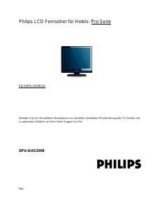 Bedienungsanleitung Philips 20HFL3330D LCD fernseher