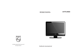 Kasutusjuhend Philips 20PFL3403D LCD-teler