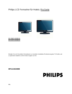 Bedienungsanleitung Philips 22HFL3330D LCD fernseher