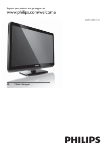 Mode d’emploi Philips 22PFL3805H Téléviseur LCD