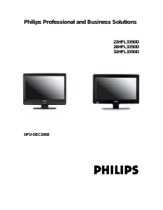 Bedienungsanleitung Philips 26HFL3350D LCD fernseher