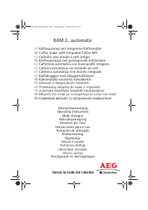 Manual AEG-Electrolux KAM200 Coffee Machine