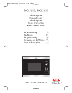Manual AEG-Electrolux MC1761E-W Micro-onda