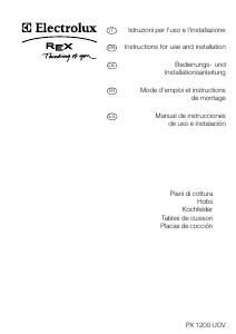 Mode d’emploi Electrolux-Rex PX1200UOV Table de cuisson