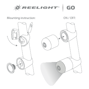 Rokasgrāmata Reelight GO Velosipēda gaisma