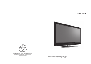 Vadovas Philips 32PFL7582D Skystakristalis televizorius