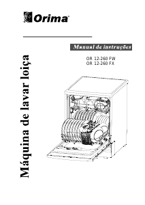 Manual Orima OR 12-260 FW Máquina de lavar louça