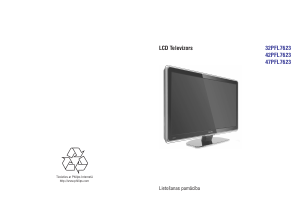 Rokasgrāmata Philips 32PFL7623D Šķidro kristālu televizors