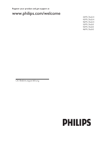 Bedienungsanleitung Philips 32PFL7695H LCD fernseher