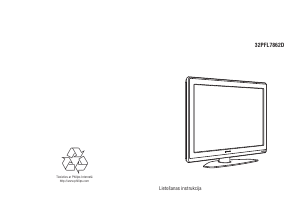 Rokasgrāmata Philips 32PFL7862D Šķidro kristālu televizors