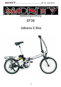 Bedienungsanleitung Monty EF-38 Elektrofahrrad