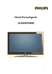 Bedienungsanleitung Philips 42HF9385D LCD fernseher