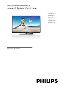 Manual de uso Philips 32PFL4037H Televisor de LED