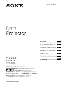 Manual Sony VPL-EX70 Projector