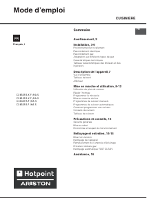 Mode d’emploi Hotpoint-Ariston CX65SFA X F /HA S Cuisinière