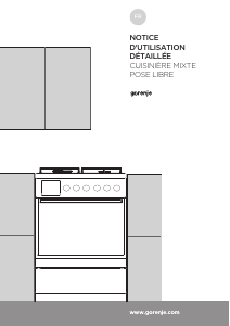 Mode d’emploi Gorenje K637E112XKC Cuisinière