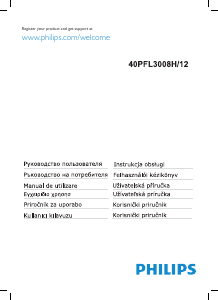 Priručnik Philips 40PFL3008H LED televizor