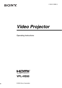 Handleiding Sony VPL-HS50 Beamer