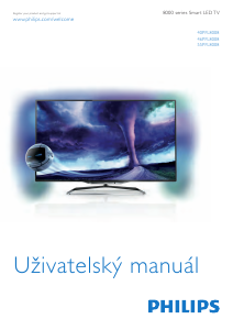 Manuál Philips 40PFL8008K LED televize
