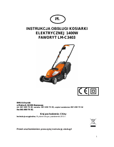 Instrukcja Faworyt LM-C3403 Kosiarka