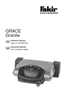 Bruksanvisning Fakir Grace Smörgåsgrill