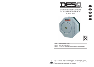 Handleiding Desq 2004 Alarmsysteem