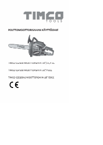 Bruksanvisning Timco CS2600 Kedjesåg