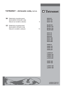Manuál Tatramat OVK 151 Bojler