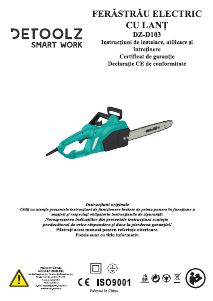 Manual Detoolz DZ-D103 Ferăstrăul cu lanţ