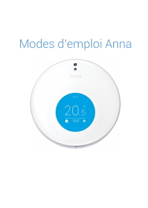 Mode d’emploi Anna v3.8 Thermostat