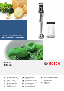 Käyttöohje Bosch MSM87140 Sauvasekoitin