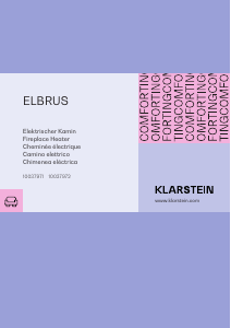 Handleiding Klarstein 10037971 Elbrus Elektrische haard