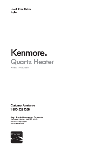 Manual Kenmore CZQTV007BKSR Heater