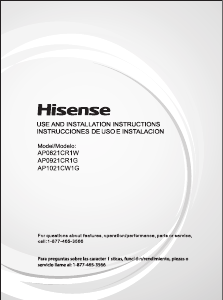 Handleiding Hisense AP0821CR1W Airconditioner