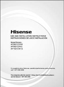 Manual Hisense AP0921CR1G Air Conditioner