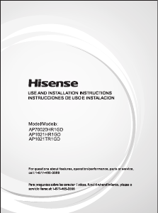 Manual Hisense AP1021TR1GD Air Conditioner