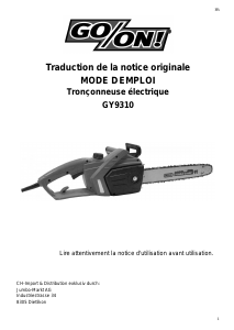 Mode d’emploi Go On! GY9310 Tronçonneuse