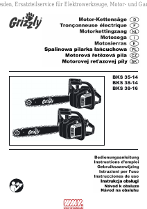 Bedienungsanleitung Grizzly BKS 38-14 Kettensäge