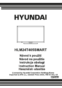 Handleiding Hyundai HLM24T405SMART LED televisie