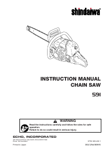 Manual Shindaiwa 591 Chainsaw