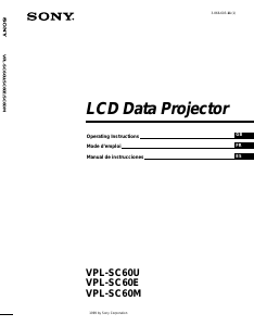 Manual de uso Sony VPL-SC60E Proyector