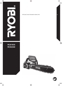 Handleiding Ryobi RCS1935 Kettingzaag