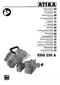 Mode d’emploi Atika KSG 220 A Affûteuse de chaîne de tronçonneuse