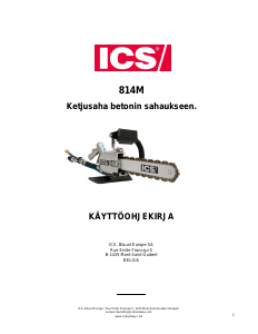 Käyttöohje ICS 814M Ketjusaha